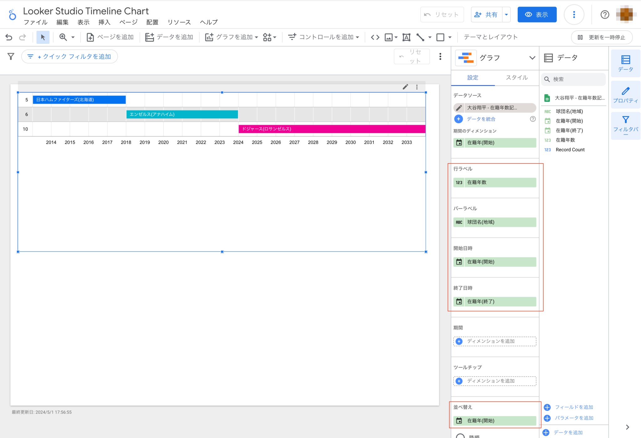 Android Studio Timeline Looker Studioで新しいグラフ『タイムライン』が利用できるようになりました。 | DevelopersIO